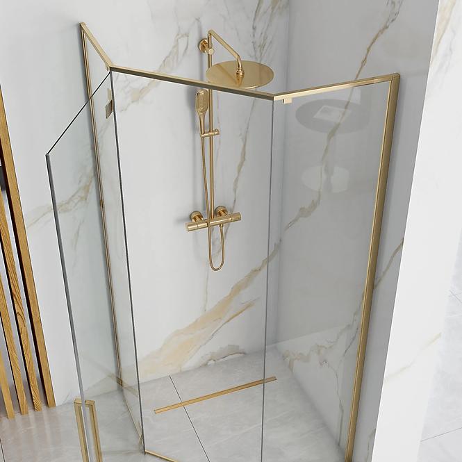 Zuhanykabin Diamond gold 90x90x195
