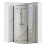 Zuhanykabin Diamond gold 80x80x195