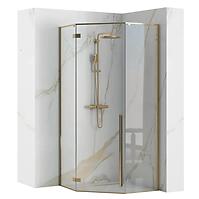 Zuhanykabin Diamond gold 80x80x195