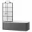Kád üveglap Lagos-1 Black 70x140
