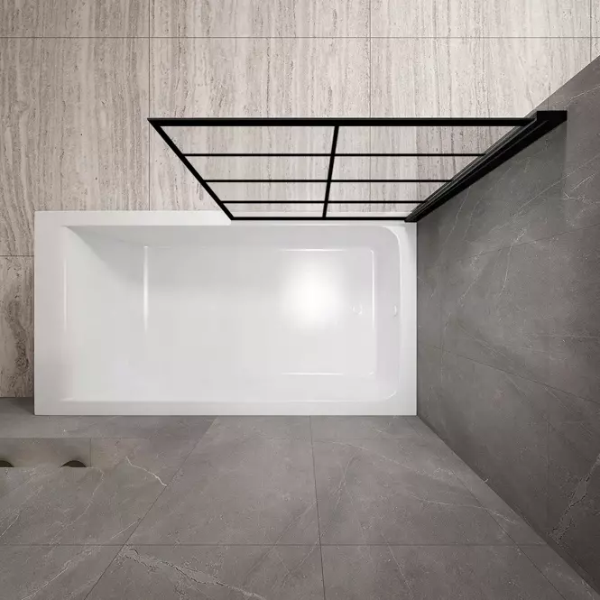 Kád üveglap Lagos-1 Black 70x140