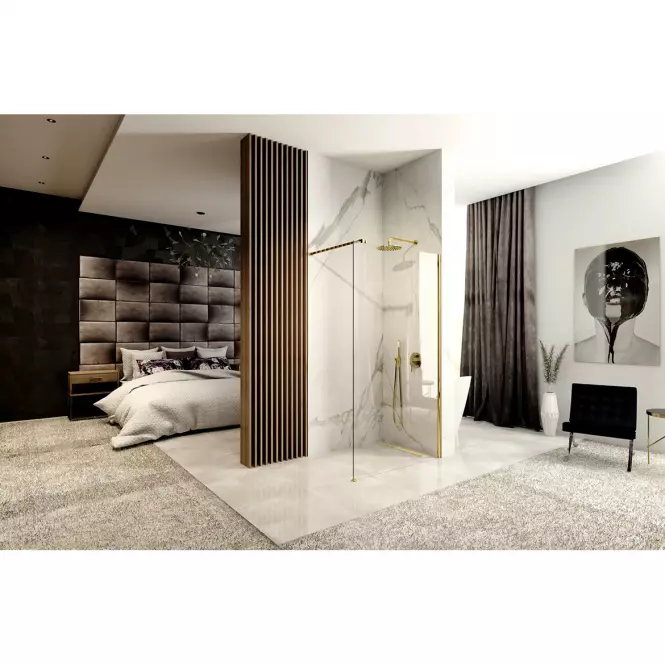 Zuhanyfal Walk-In Aero Gold 80x195