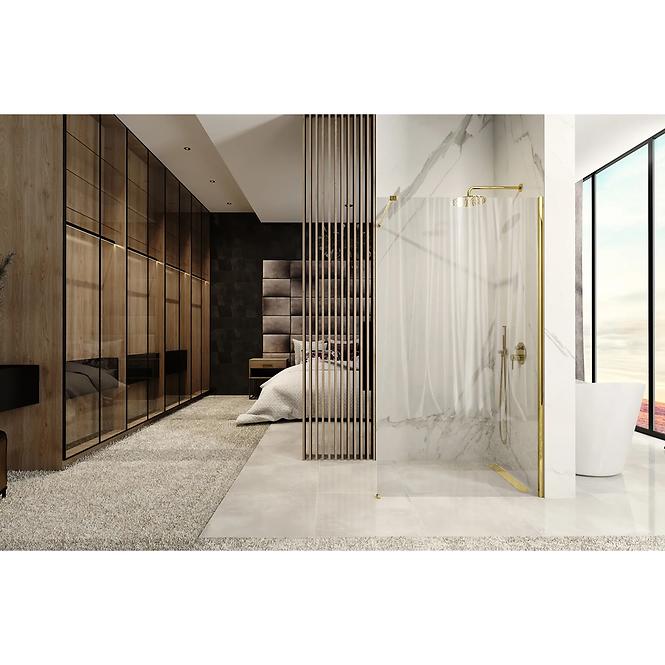 Zuhanyfal Walk-In Aero Gold 80x195