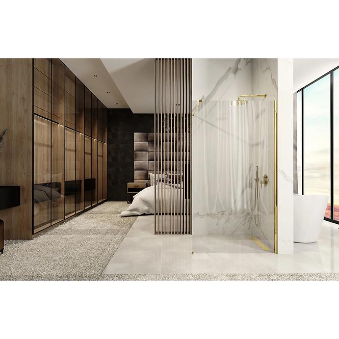 Zuhanyfal Walk-In Aero Gold 90x195