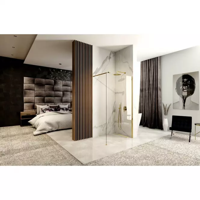 Zuhanyfal Walk-In Aero Gold 120x195