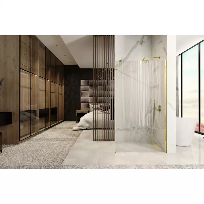 Zuhanyfal Walk-In Aero Gold 120x195,4