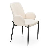 Szék K477 szövet boucle/fém krém 58x58x89