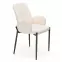 Szék K477 szövet boucle/fém krém 58x58x89