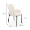 Szék K477 szövet boucle/fém krém 58x58x89,13
