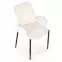 Szék K477 szövet boucle/fém krém 58x58x89,3