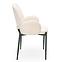 Szék K477 szövet boucle/fém krém 58x58x89,5