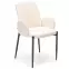 Szék K477 szövet boucle/fém krém 58x58x89,7