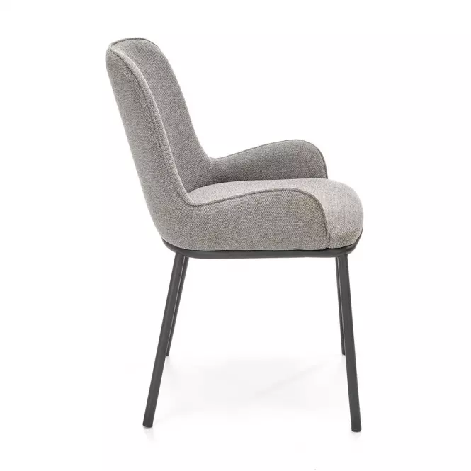 Szék K481 szövet/fém hamu 54x60x83,2