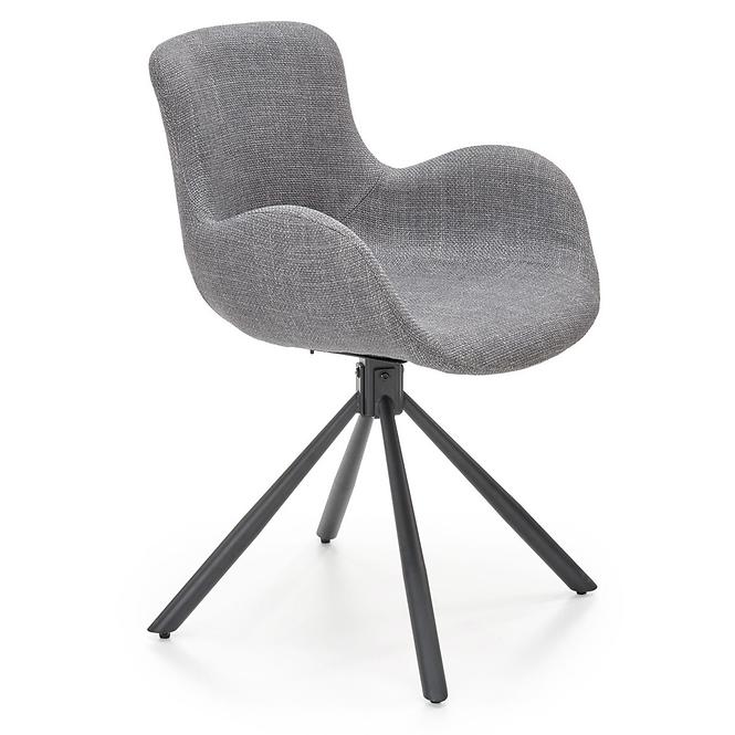 Szék K475 szövet/fém hamu 59x58x81
