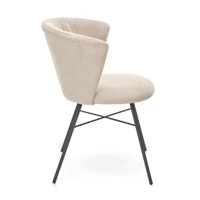 Szék K459 szövet/fém bézs 60x59x79,5