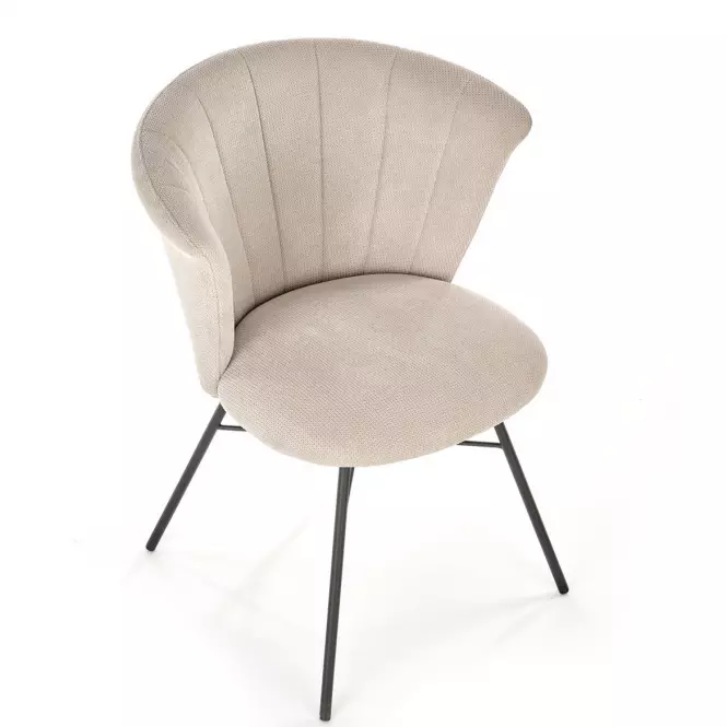 Szék K459 szövet/fém bézs 60x59x79