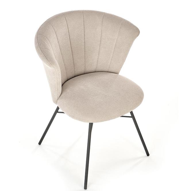 Szék K459 szövet/fém bézs 60x59x79