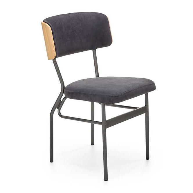 Szék Smart-kr szövet/falap/fém natural/sötét hamu