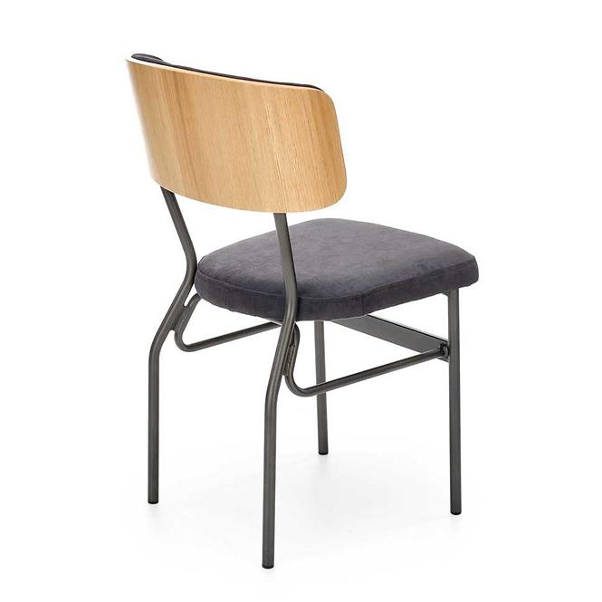 Szék Smart-kr szövet/falap/fém natural/sötét hamu