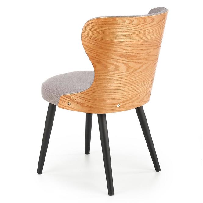 Szék K452 szövet/falap+dyha/fém hamu/tölgy,4