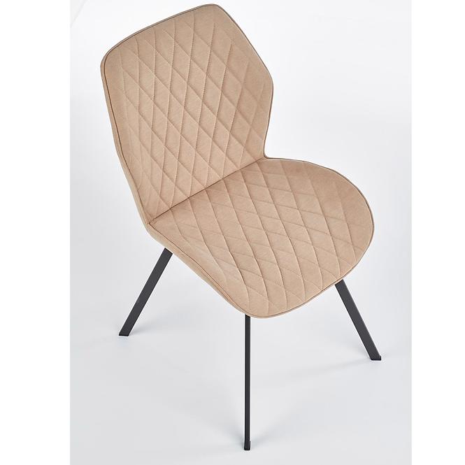 Szék K360 szövet/fém bézs 51x64x90