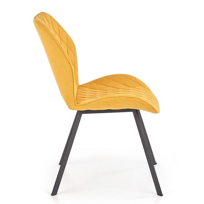 Szék K360 szövet/fém mustár51x64x90