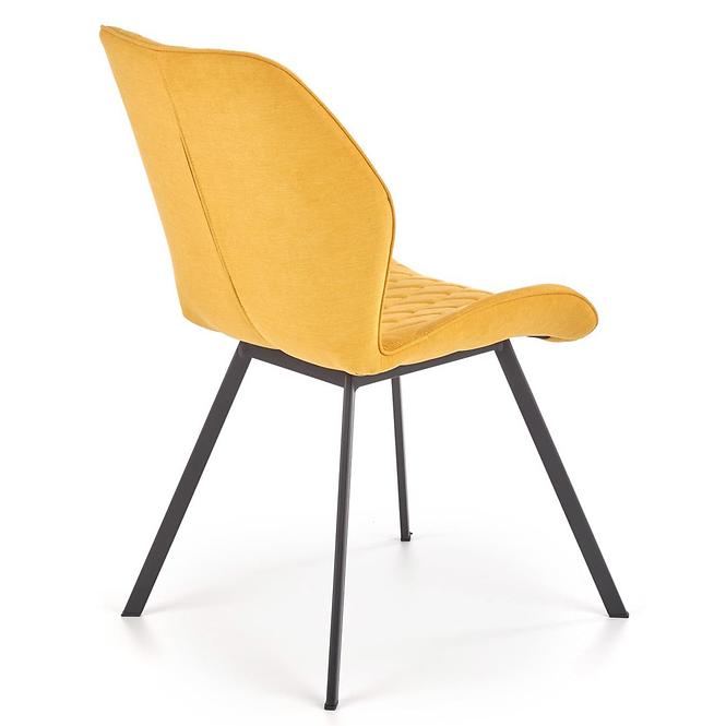 Szék K360 szövet/fém mustár51x64x90