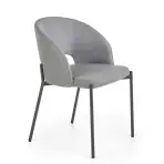 Szék K373 szövet/fém hamu 51x57x77