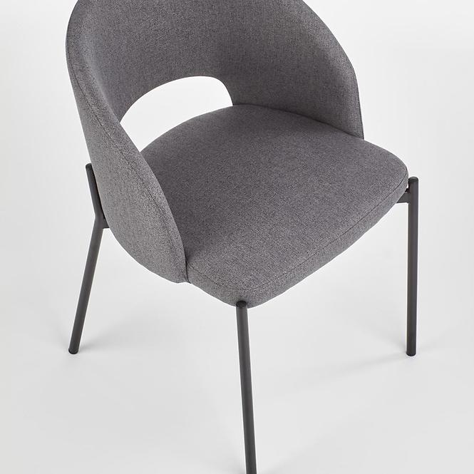 Szék K373 szövet/fém hamu 51x57x77