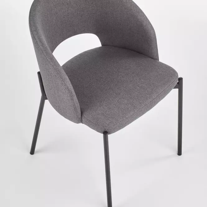 Szék K373 szövet/fém hamu 51x57x77,7