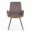 Szék K392 szövet/fém sötét hamu/barna 53x60x82,2