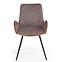 Szék K392 szövet/fém sötét hamu/barna 53x60x82,2