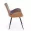Szék K392 szövet/fém sötét hamu/barna 53x60x82,3