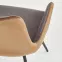 Szék K392 szövet/fém sötét hamu/barna 53x60x82,7