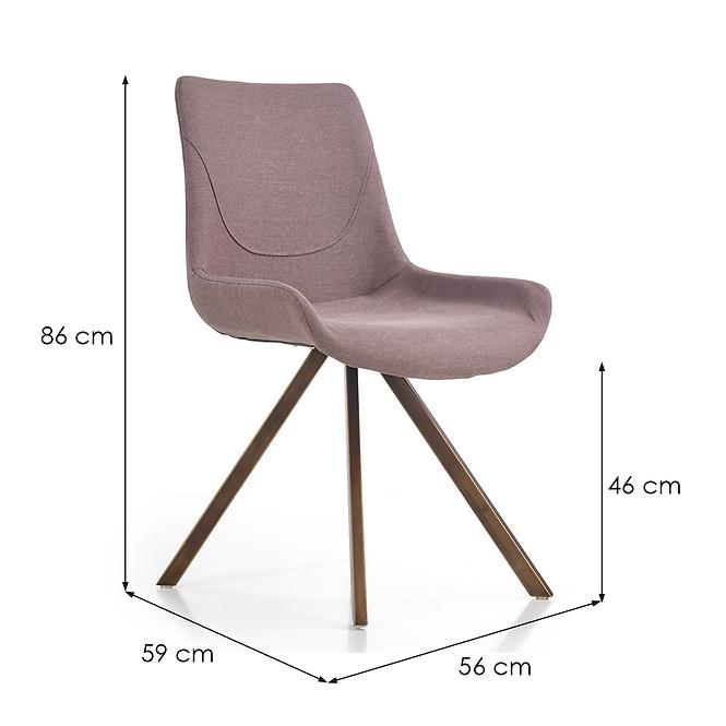 Szék K290 szövet/fém hamu 55x59x85,9