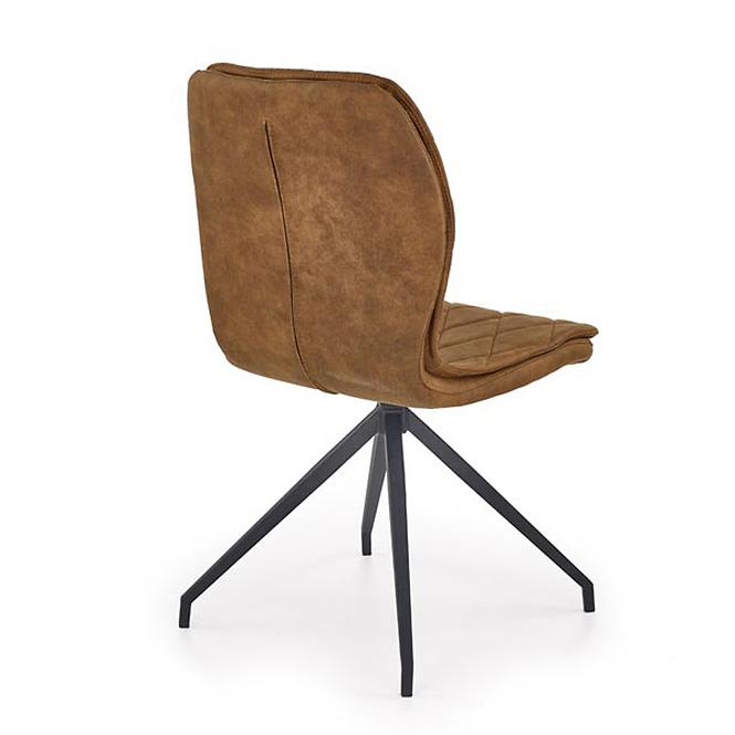 Szék K237 szövet/fém barna 49x62x90