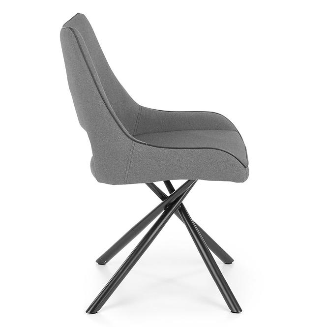 Szék K409 szövet/fém sötét hamu 49x52x84,3