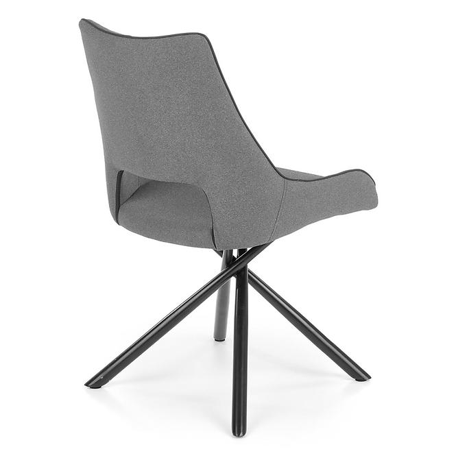 Szék K409 szövet/fém sötét hamu 49x52x84