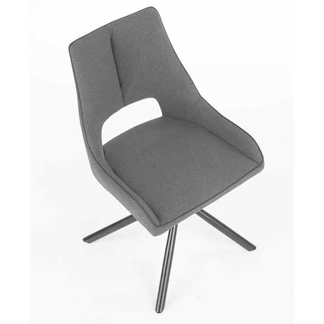 Szék K409 szövet/fém sötét hamu 49x52x84,6