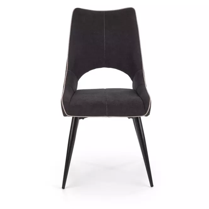 Szék K369 szövet/fém sötét hamu 48x58x92