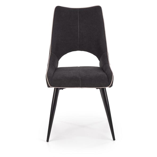 Szék K369 szövet/fém sötét hamu 48x58x92