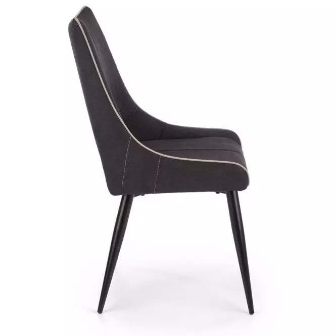 Szék K369 szövet/fém sötét hamu 48x58x92
