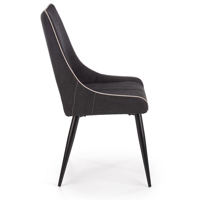 Szék K369 szövet/fém sötét hamu 48x58x92
