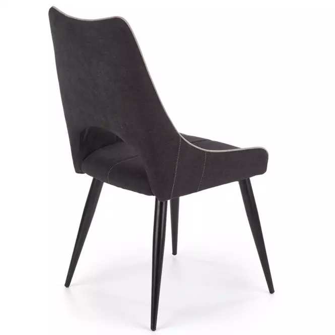 Szék K369 szövet/fém sötét hamu 48x58x92