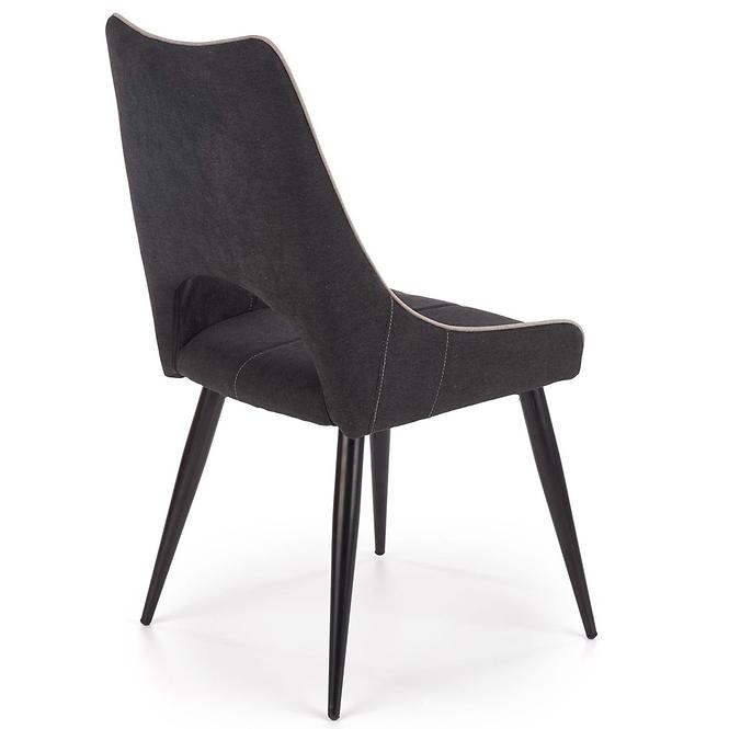 Szék K369 szövet/fém sötét hamu 48x58x92