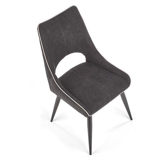 Szék K369 szövet/fém sötét hamu 48x58x92