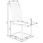 Szék K444 szövet/fém sötét zöld 44x54x97,10