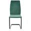 Szék K444 szövet/fém sötét zöld 44x54x97,2