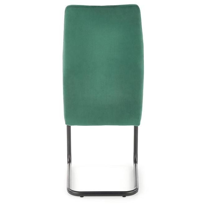 Szék K444 szövet/fém sötét zöld 44x54x97