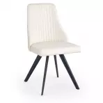 Szék K206 fém/ekobőr fehér 48x58x87